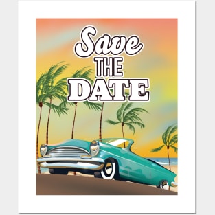 Save the Date Classic car Posters and Art